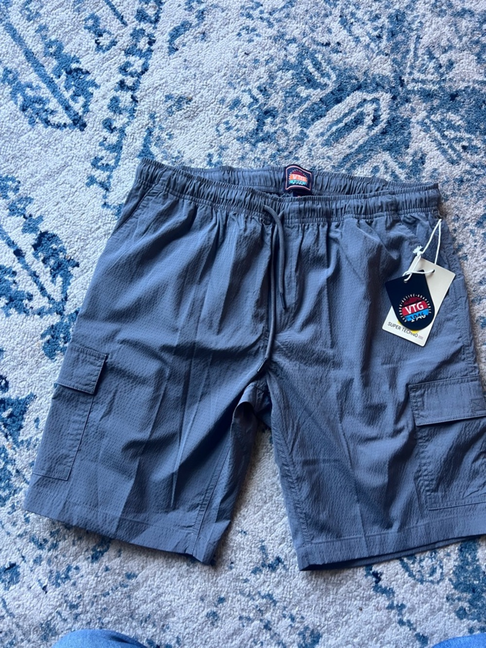 Men's Grey Cargo Swim Shorts - Surf Co.